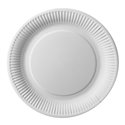 Cardboard Plates "Pure" Round Ø 260mm White - Horecavoordeel.com