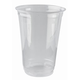 Drinkbekers 400ml "Pure" PLA Glashelder "voor Koude Dranken" Ø 95 x 127mm Horecavoordeel.com