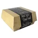 Hamburgerbak Groot Karton "Good Food" 155 x 155 x 90mm Horecavoordeel.com