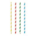 Milkshake Paper Straws "Pure" Ø 8mm x 21cm Colour variables "Stripes" - Horecavoordeel.com