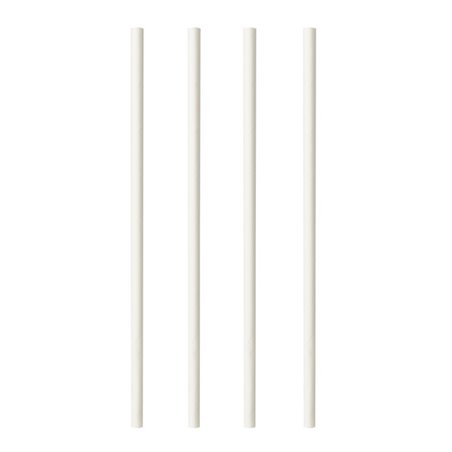 Paper Straws "Pure" Ø 6mm x 20cm White - Horecavoordeel.com