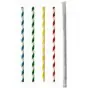Paper Straws "Pure" Ø 6mm x 20cm Colour variables "Stripes" Packed individually - Horecavoordeel.com