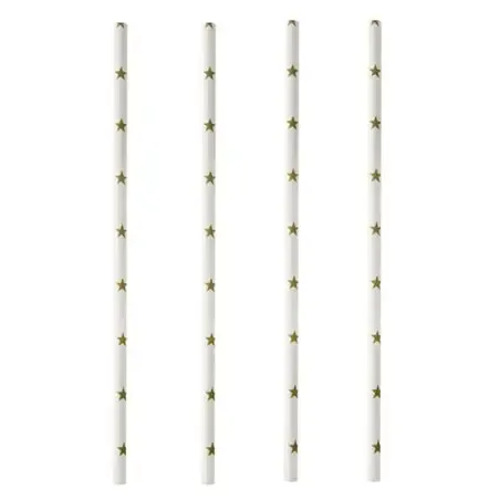 Paper Straws "Pure" Ø 6mm x 20cm "Stars" - Horecavoordeel.com