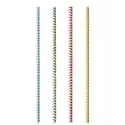 Drinkrietjes Papier "Pure" Kleuren Assortiment "Zig-Zag" Ø 6 x 200mm Horecavoordeel.com