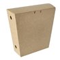 Fries Cones Cardboard "Pure" 1200ml 430 x 145 x 110mm Brown with fixed Lid - Horecavoordeel.com