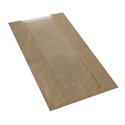 Broodzak met PLA venster "Pure" Bruin 380 x 200 x 90mm Horecavoordeel.com