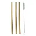 Drink Rietjes van Bamboe "Pure" Inclusief schoonmaak borsteltje Ø 10 x 230mm Horecavoordeel.com