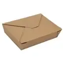 Lunch Box Cardboard "Pure" 1500ml 4,8cm x 14cm x 19,7cm Brown - Horecavoordeel.com