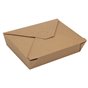 Lunch Box Cardboard "Pure" 1500ml 4,8cm x 14cm x 19,7cm Brown - Horecavoordeel.com