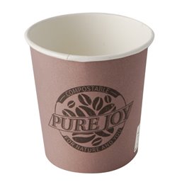 Drinkbekers 100ml "Pure" Karton Paars "Pure Joy" Ø 60 x 60mm Horecavoordeel.com