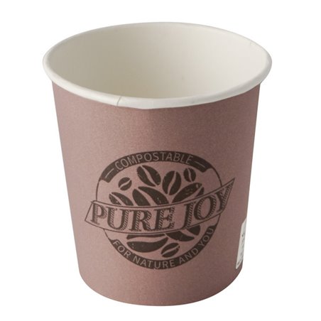 Drinkbekers 100ml "Pure" Karton Paars "Pure Joy" Ø 60 x 60mm Horecavoordeel.com