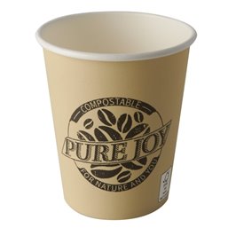 Drinkbekers 200ml "Pure" Karton Crême "Pure Joy" Ø 80 x 92mm Horecavoordeel.com