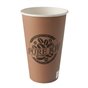 Drinking Cups Cardboard "Pure" 400ml Ø 90mm 13,9cm Brown "Pure Joy" - Horecavoordeel.com