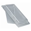 Sandwichbox PLA met Klapdeksels "Pure" Rechthoek Glashelder Middel 70 x 100 x 178mm Horecavoordeel.com