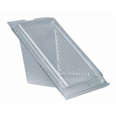 Sandwichbox PLA with Hinged Lid "Pure" Rectangular 90 x 111 x 190mm Transparent large - Horecavoordeel.com