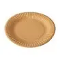 Cardboard Plates "Pure" Round Ø 150mm Brown - Horecavoordeel.com