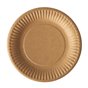 Cardboard Plates "Pure" Round Ø 150mm Brown