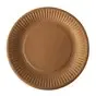 Cardboard Plates "Pure" Round Ø 190mm Brown