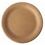 Cardboard Plates "Pure" Round Ø 230mm Brown