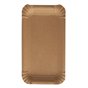 Cardboard Plates "Pure" Rectangular 110 x 175mm Brown - Horecavoordeel.com