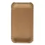 Cardboard Plates "Pure" Rectangular 110 x 175mm Brown - Horecavoordeel.com