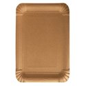 Cardboard Plates "Pure" Rectangular 165 x 230mm Brown - Horecavoordeel.com