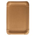 Cardboard Plates "Pure" Rectangular 180 x 260mm Brown - Horecavoordeel.com