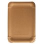 Cardboard Plates "Pure" Rectangular 180 x 260mm Brown - Horecavoordeel.com