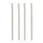 Straws With spoon Paper "Pure" Ø 8mm x 20cm White - Horecavoordeel.com