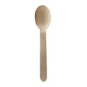 Spoons Wood "Pure" 1cm packed individually in a paper sleeve - Horecavoordeel.com