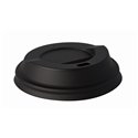 Lids C-PLA "Pure" Round Ø 80mm Black - Horecavoordeel.com