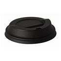 Lids C-PLA "Pure" Round Ø 90mm Black - Horecavoordeel.com