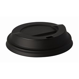 Lids C-PLA "Pure" Round Ø 90mm Black - Horecavoordeel.com