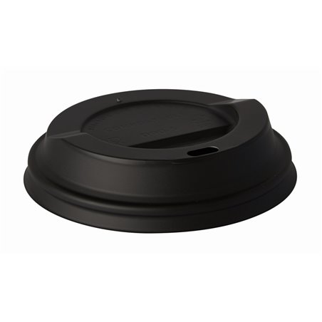 Lids C-PLA "Pure" Round Ø 90mm Black - Horecavoordeel.com