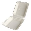 Menuboxes Sugarcane "Pure" Rectangular 1-compt. 220cm x 200 x 77mm White - Horecavoordeel.com