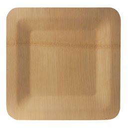 Plates made of Bamboe "Pure" Rectangular 15 x 230 x 230mm - Horecavoordeel.com