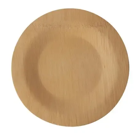 Plates made of Bamboe "Pure" 1-compt. Ø 180 x 15mm - Horecavoordeel.com