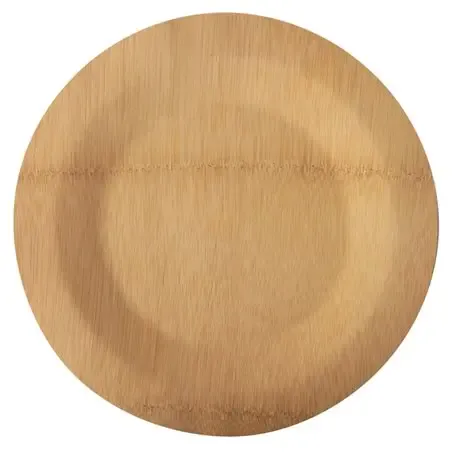 Plates made of Bamboe "Pure" 1-compt. Ø 280 x 15mm - Horecavoordeel.com