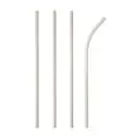 Paper Straws "Pure" Ø 6 x 200mm White flexibel - Horecavoordeel.com