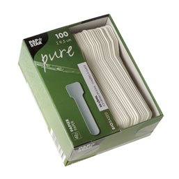 IJslepeltjes Papier "Pure" Wit 95mm Horecavoordeel.com