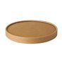 Lid for saladbowl Cardboard "Pure" Round Ø 150mm Brown - Horecavoordeel.com