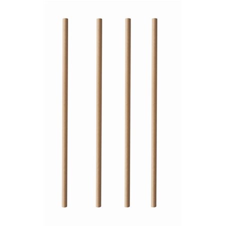 Paper Straws "Pure" Ø 6 x 200mm Brown - Horecavoordeel.com