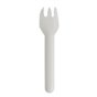 Snack Forks Paper "Pure" 127mm White met Snijrand - Horecavoordeel.com