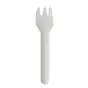 Snack Forks Paper "Pure" 127mm White met Snijrand - Horecavoordeel.com