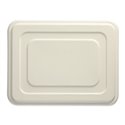 Lid for Sugarcane Menu Trays "Pure" Rectangular 225 x 286 x 14mm White - Horecavoordeel.com