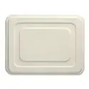 Lid for Sugarcane Menu Trays "Pure" Rectangular 225 x 286 x 14mm White - Horecavoordeel.com