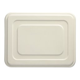 Deksels voor Suikerriet Menuschalen 5-Vaks "Pure" Rechthoek Wit 286 x 225 x 14mm Horecavoordeel.com