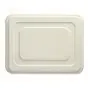 Deksels voor Suikerriet Menuschalen 5-Vaks "Pure" Rechthoek Wit 286 x 225 x 14mm Horecavoordeel.com