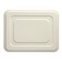 Lid for Sugarcane Menu Trays "Pure" Rectangular 225 x 286 x 14mm White - Horecavoordeel.com