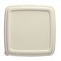 Lid for Sugarcane Menu Trays Square "Pure" 236 x 236 x 20mm White - Horecavoordeel.com